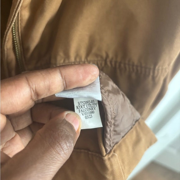 Old Navy Scout Jacket Women’s Sz 4X Tan Utility Canvas Chore Field Winter Fall - Picture 9 of 9